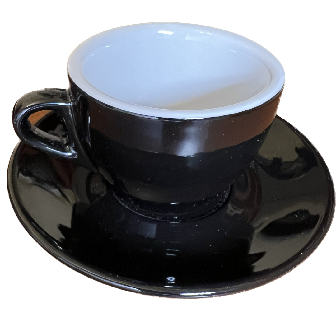 Tazas Capuccino Palermo Black Nuova Point 145 cc – 6 un