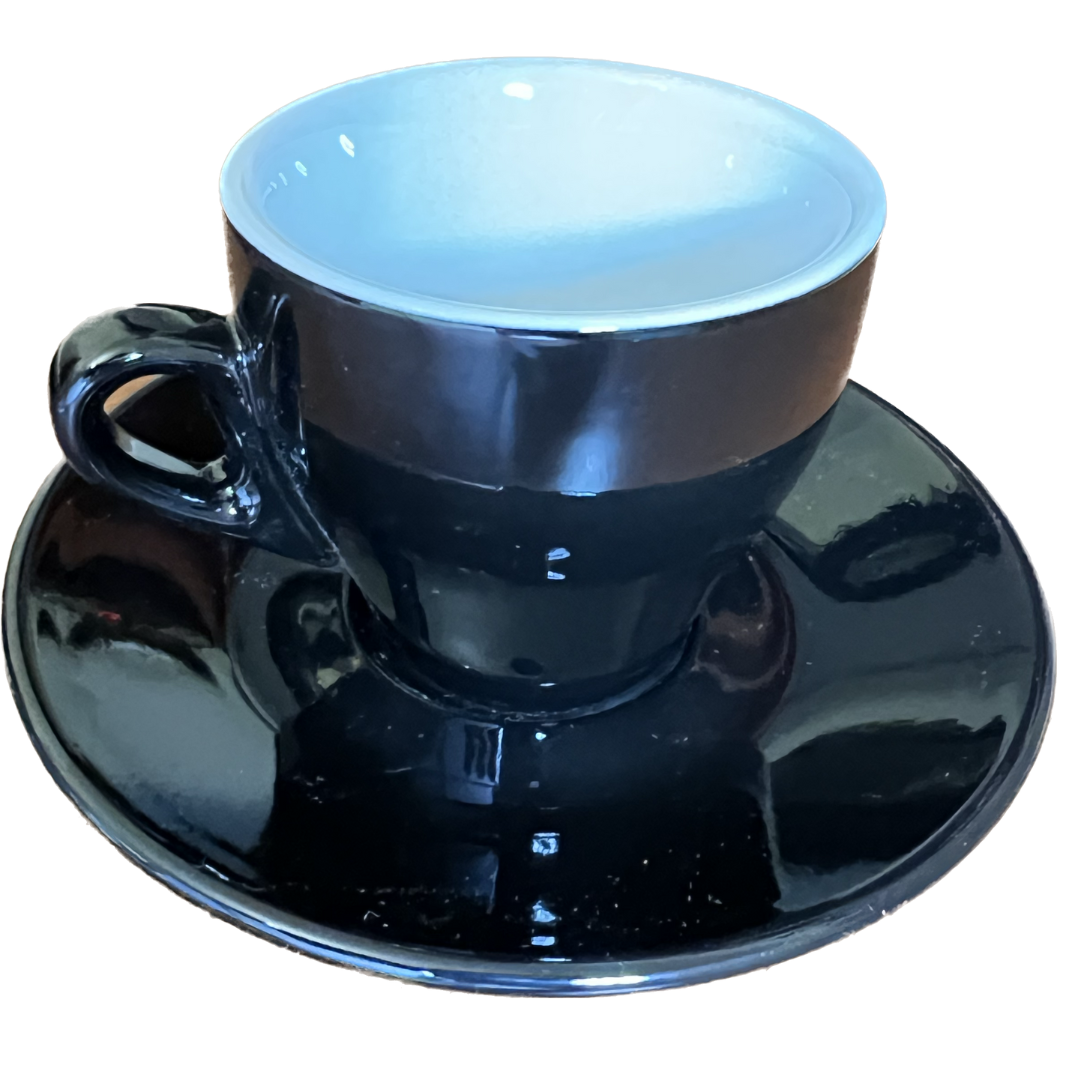 Tazas Capuccino Milano Black Nuova Point 155 cc – 6 un
