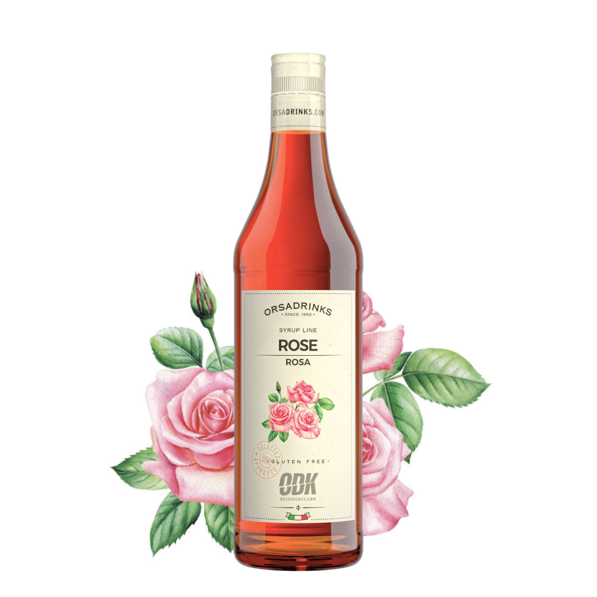 Syrup Rosa 750 ml Vidrio ODK