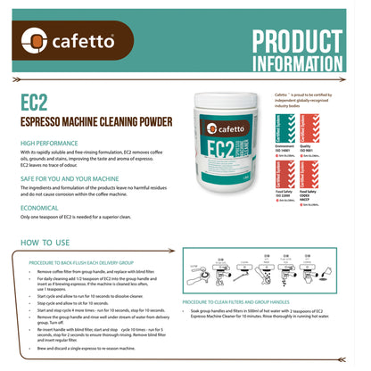 Cafetto EC2 Espresso Machine Cleaner