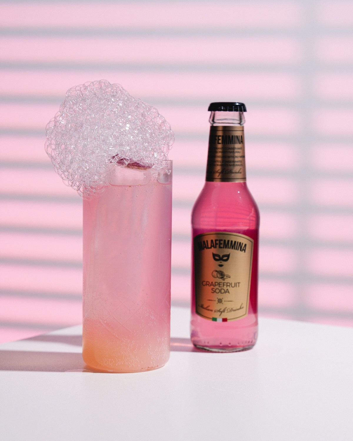Malafemmina Grapefruit Soda en cóctel