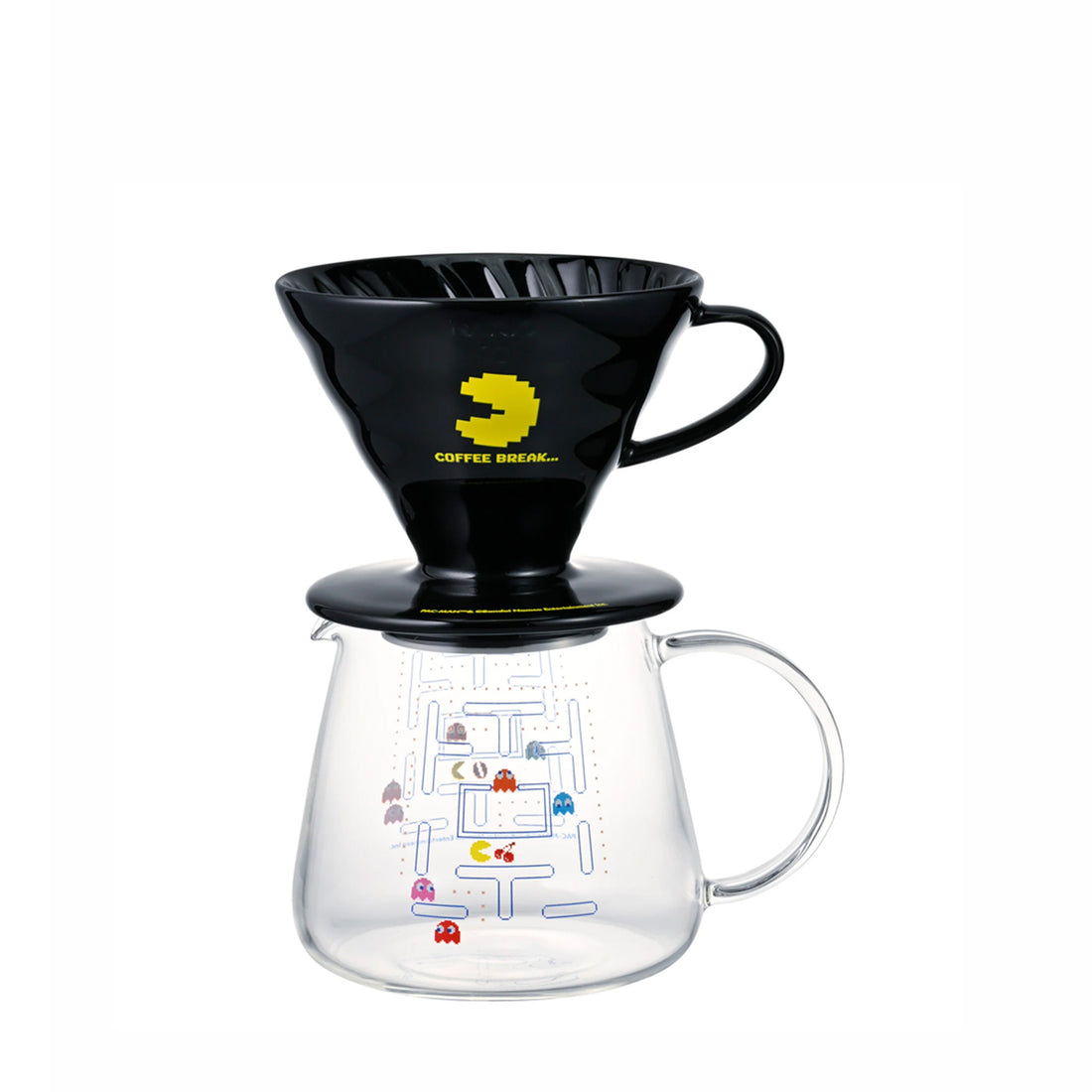 Set Dripper V60 Ceramic PAC-MAN Hario