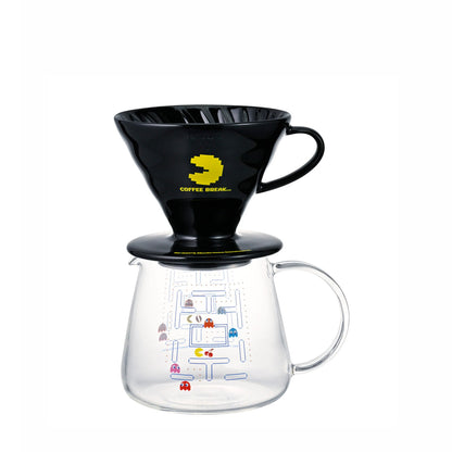 Set Dripper V60 Ceramic PAC-MAN Hario