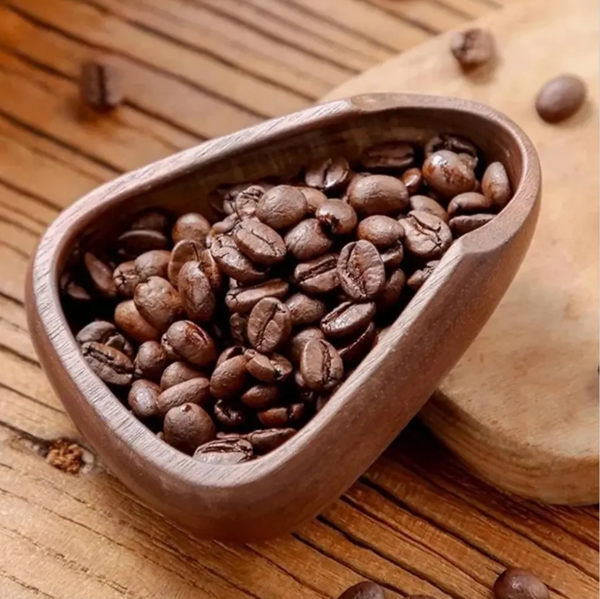 Taza dosificadora madera